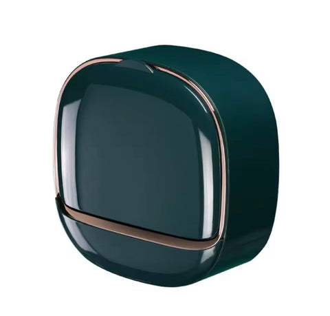 Wall Mounted Soap Box With Flip Cover, Soap Holder With Drainage Tray, Soap Holder With Lid, ABS Soap Box With Lid