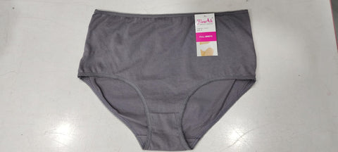 Basic High Waist Cotton Panty Pack of 2 - FL-512 - Black Skin & White