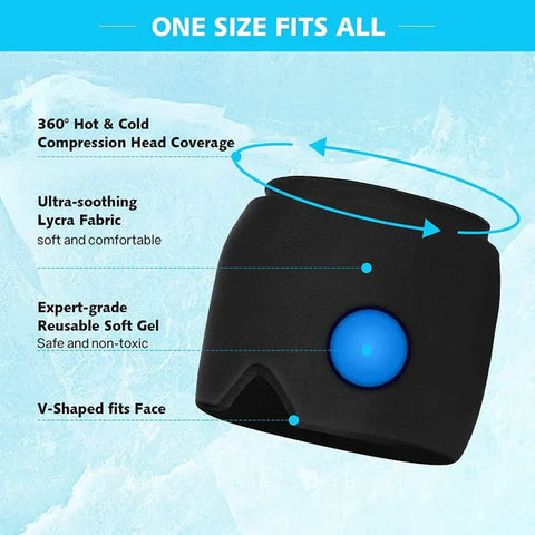 Migraine Relief Cap – Hot & Cold Gel Therapy for Headache & Sinus Pain