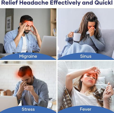 Migraine Relief Cap – Hot & Cold Gel Therapy for Headache & Sinus Pain
